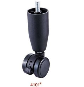 Modernes Design 4-ZOLL-Möbelrollen aus schwarzem Nylon bett mit verstellbaren Rollen für Bremse und Kugellager - Product Image 1