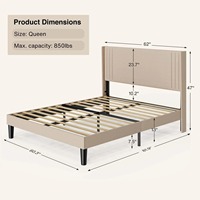 Ensemble de meubles de chambre à coucher en bois blanc Offres Spéciales cadre de lit 2 tiroirs table de chevet 5 tiroirs commode 6 tiroirs