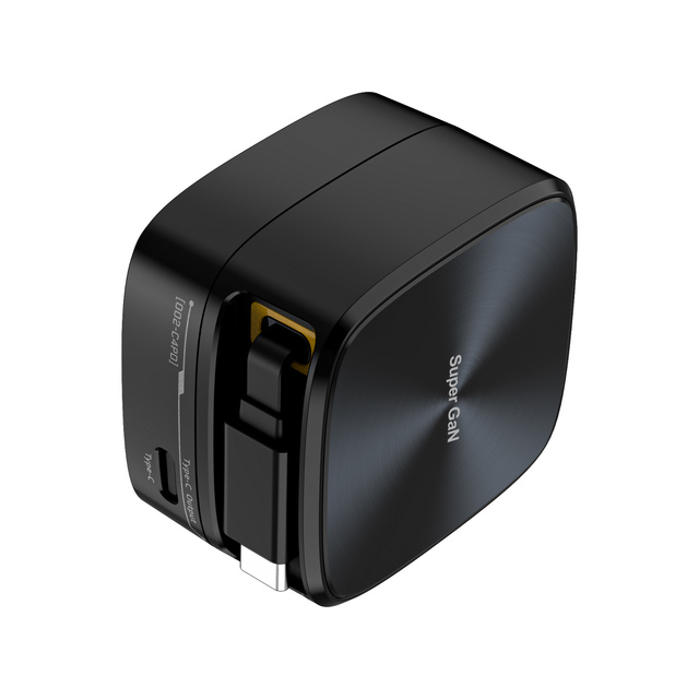35W GaN Multi-Port 3-in-1 Retractable Telescopic PD Super Fast Charging EU Plug Electric Wall Phone Charger for