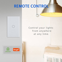 Série d'interrupteurs et de prises muraux tactiles intelligents Hooanke, panneau en verre trempé 100-240V, commande vocale, variateur d'intensité, interrupteur pour rideaux et ventilateurs