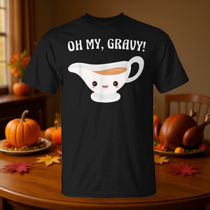 Camiseta Oh My Gravy Cute Kawaii con diseño de barco de salsa para el Día de Acción de Gracias - Product Image 3