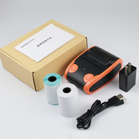 Imprimante thermique portable mini sans fil BT USB de 2 pouces pour reçus, factures et billets avec papier d'impression de 58 mm compatible avec Android et Windows