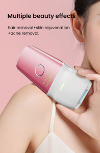 Moolweel T013C Épilateur IPL portable à refroidissement par glace pour l'épilation et le rajeunissement <span class=keywords><strong>de</strong></span> la peau, soin anti-acné, utilisation domestique, US/UK, à quartz - Product Image 2