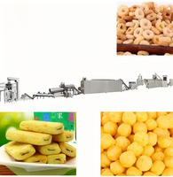 Chaîne de production complète de machines extrudeuses multifonctionnelles pour snacks de riz non frits à garniture centrale