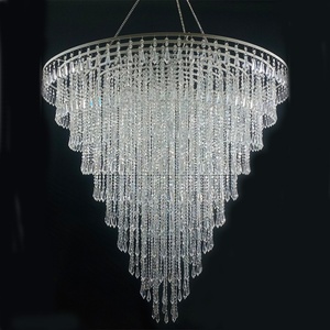 Lustre d'hôtel en forme de branche <span class=keywords><strong>argent</strong></span>ée, en acrylique et fer, avec perles, luminaires suspendus ronds pour la décoration de mariage - Product Image 1