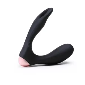 Yüksek kaliteli Gay elektronik Anal vibratör silikon prostat stimülasyon titreşimli masaj aleti Guangzhou