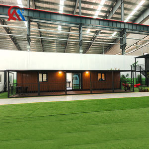 40 फीट लक्जरी 3-4 बेडरूम डबल विंग प्रीफैब हाउस हीट-इन्सुलेटेड वाटरप्रूफ एक्सपेटेड कंटेनर घर - Product Image 2