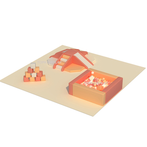 Escalade pour enfants, emballage <span class=keywords><strong>d</strong></span>'intérieur doux, blanc, jeu de balles carrées, bon marché, - Product Image 5