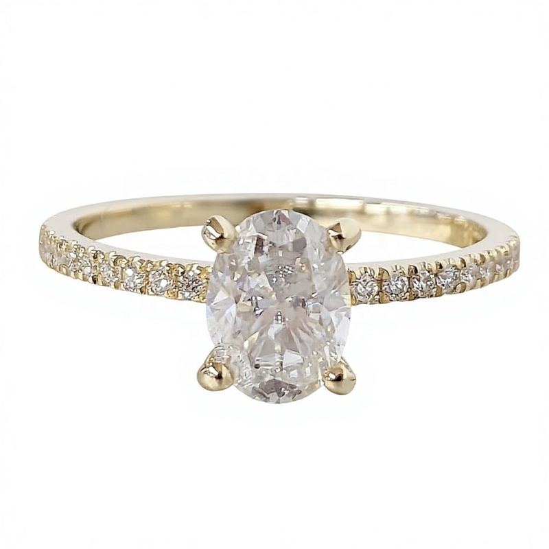 Luxury Full Eternity Emerald Cut Lab