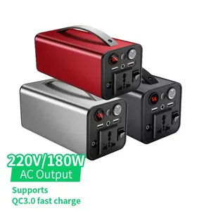 Portable Power Station 180W Portable Power Bank Outdoor Power Supply For Camping Backup