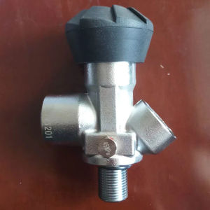 30MPA 탄소 섬유 실린더 6.8L 공기 호흡 장비 드레거용 압력 게이지가 있는 KHF-30U FEILUN <span class=keywords><strong>SCBA</strong></span> 실린더 밸브 - Product Image 1