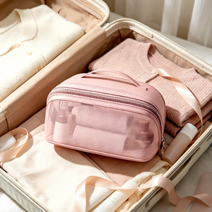 Wholesale Mesh Large Capacity Transparent <b>Toiletry</b> <b>Bags</b>, with Lightweight Structured Design, Suitable for Storing Cosmetics - Product Image 5