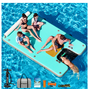 FBsport Commercial <b>Inflatable</b> Floating Pickleball Court Water Sports Floating Pickleball Platform for Lake and Pool - Product Image 1