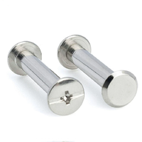 4mm 5mm X 20mm A2 18-8 acier inoxydable Phillips fendu métal ceinture vis Rivets M4 M5 reliure poste Chicago vis pour cuir bricolage
