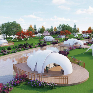 Carpa de Hotel de Lujo Tipo Extendido, Una Habitación, Cuatro Estaciones, Tela Oxford Impermeable, para Alojamiento en Resorts Panorámicos - Product Image 2