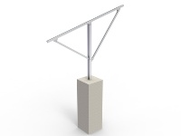Support de montage solaire en acier encadré pour énergie renouvelable, accessoires en acier inoxydable en forme de U, origine Fujian, résistance au vent 55 m/s