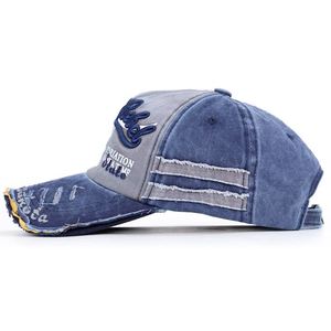 Casquette de baseball classique pour papa à 6 panneaux en coton 100% avec boucle en cuivre argenté, lettres personnalisées en broderie 3D, vente chaude - Product Image 2