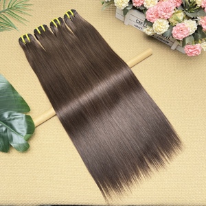 # <span class=keywords><strong>2</strong></span> Paquetes de Cabello Humano Virgen Crudo Camboyano Liso Marrón 15A, Extensiones de Cabello Humano Vietnamita con Cutícula Alineada - Product Image 4