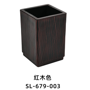 Boîtes à couverts, boîtes à pailles et boîtes de rangement en plastique imitation bois de style antique pour hôtels et restaurants. - Product Image 3