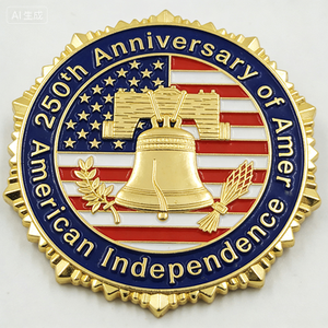Pin <span class=keywords><strong>de</strong></span> Solapa Conmemorativo Personalizado del 250 Aniversario del Día <span class=keywords><strong>de</strong></span> la Independencia <span class=keywords><strong>de</strong></span> EE. UU., con Diseño <span class=keywords><strong>de</strong></span> <span class=keywords><strong>Libertad</strong></span>, Patriotismo y Souvenir, en Esmalte Duro y Suave - Product Image 3