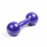 Haltère en fonte Qimeng avec revêtement en caoutchouc - Logo personnalisé, poignées colorées, équipement de fitness pour le corps, durable, poignée confortable
