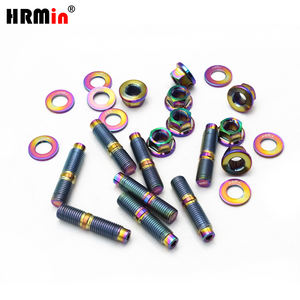 HRMin <span class=keywords><strong>Rainbow</strong></span> Color Gr.5 Kit de goujons de collecteur d'échappement en titane avec écrou à bride hexagonale et rondelle - Product Image 4