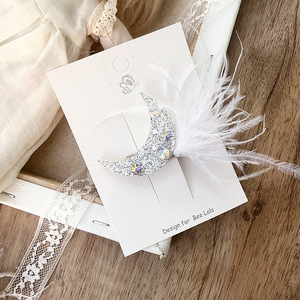 Barrettes à <span class=keywords><strong>cheveux</strong></span> élégantes pour filles, décoration de <span class=keywords><strong>cheveux</strong></span> tendance, pinces à <span class=keywords><strong>cheveux</strong></span> en plumes - Product Image 3