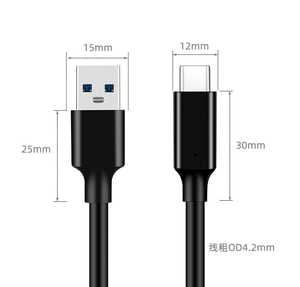 <span class=keywords><strong>สาย</strong></span>ชาร์จ USB เป็น Type C 3A ชาร์จเร็วสายเคเบิลความเร็ว10Gbps สำหรับ <span class=keywords><strong>iPhone</strong></span> และ Samsung - Product Image 2