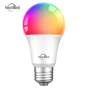 Gosund 2 uds bombilla enchufe inteligente RGB WiFi lampadapd LED E27 E26 B22 lámpara de control inteligente LED RGB luz regulable bombilla inteligente