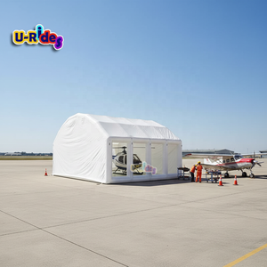 Structure gonflable personnalisée <span class=keywords><strong>Hangar</strong></span> pour avions Stockage extérieur Entrepôt <span class=keywords><strong>Tunnel</strong></span> Tente gonflable pour avions pour utilisation mobile - Product Image 2