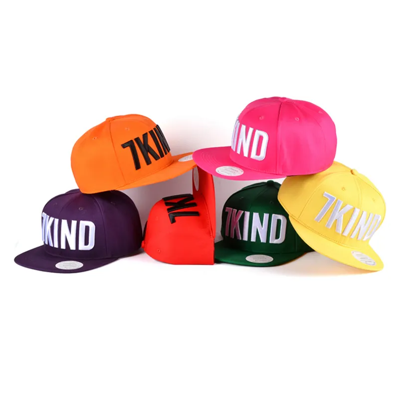 Acrilico hip hop gorras design all'ingrosso di moda personalizzato il proprio logo di alta qualità cappellini da uomo semplice snapback