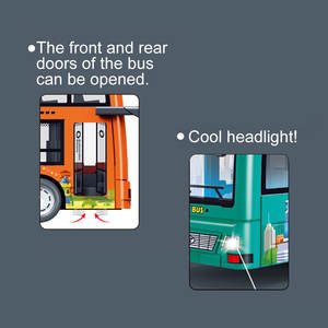 Con luz y sonido Inercia <span class=keywords><strong>Doubledeck</strong></span> Bus Friction Toys 2025 - Product Image 3