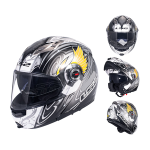<span class=keywords><strong>Casco</strong></span> de motocicleta Unisex <span class=keywords><strong>LS2</strong></span> <span class=keywords><strong>FF370</strong></span>, visera doble para todas las estaciones, cara abierta, fibra de carbono, Material ABS, protección solar para montar, nuevo - Product Image 4
