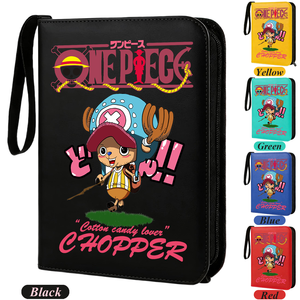 สมุดใส่การ์ดอนิเมะวันพีซ 400 ชิ้น พร้อมซิป สำหรับเก็บสะสมการ์ด  ใส่การ์ดโซโล ลูฟี่  พร้อมซองใส่การ์ดเกม  ปกป้องการ์ด - Product Image 1