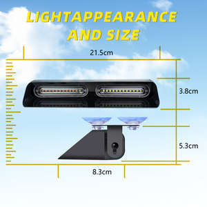 Lampu strobo darurat mobil LED 48W, lampu sorot darurat kondisi baru berkedip merah biru Amber warna putih - Product Image 2