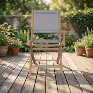 Foldable Teak Eco-Friendly Modern Design Garden Chair Outdoor <b>Dining</b> <b>Armchair</b> Stackable Wooden Patio Seat Villa Park Furniture - Product Image 6