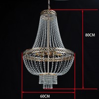 Offre Spéciale décoration de mariage métal fer placage cristal perle rideau lustre mariage événement scène décoration plafonnier