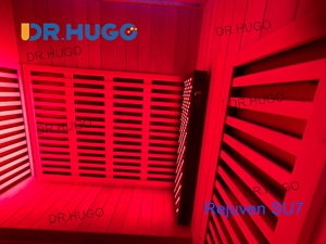 ห้องซาวน่าแสงสีแดงแบบเต็มสเปกตรัม DR.HUGO Rejuven SU7 พร้อมหลอดไฟบำบัด LED 120 ดวง และระบบทำความร้อนด้วยอินฟราเรดไกล สำหรับ 2 ท่าน - Product Image 5