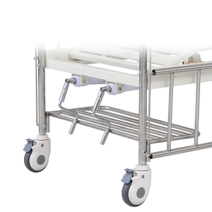 Di alta qualità in acciaio inox a doppia manovella pediatrica letto di ospedale a buon prezzo di assistenza domiciliare e uso del reparto ospedaliero per i giovani pazienti - Product Image 5