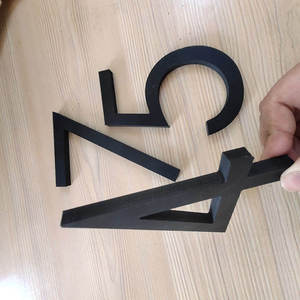 Letrero de Número de Casa Flotante Grande Personalizado al por Mayor, de <span class=keywords><strong>PVC</strong></span> <span class=keywords><strong>Blanco</strong></span> y Negro para Exteriores, para Edificios, Negocios y Hogares - Product Image 4