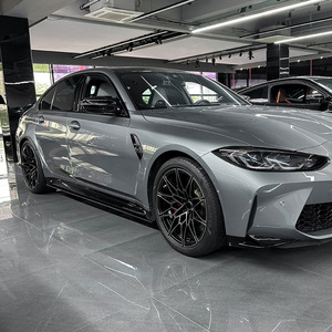 Amp-Z Bmw <b>M3</b> G80 G81 Side Skirt Spoiler Body Kit Matte Piano Black Carbon Fiber Texture 2021+ Automatic Transmission - Product Image 1