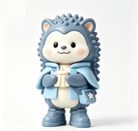 Figurine personnalisée hérisson en PVC et ABS, statue de personnage de dessin animé, fabrication OEM en Chine, figurine personnalisée pour la vente en gros de produits de marque