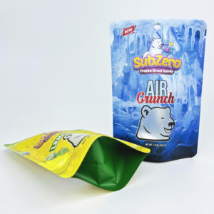 Wholesale Custom Printed Food-Grade Smell Proof Resealable Soft Candies BOPP Stand up Pouch Candy Bags Hanging Hole Clear Window - Product Image 3
