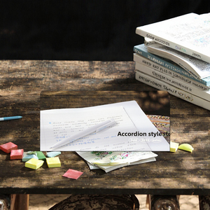 Fengqi Customizable Stacked Foldable Sticky <strong>Notes</strong> Colorful Adhesive Tearable Memo Pad Offset Paper 4 Colors Student <strong>Exam</strong> Study - Product Image 3