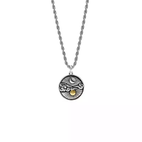 Collier chaîne en acier titane tendance hip-hop de créateur Hisera, pendentif lourd, bijoux cadeau unisexe, fabriqué en Chine, sans pierre