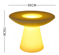 Chaise LED Rechargeable Runwood : Chaise de Plage Lumineuse en Plastique Coloré avec Éclairage LED pour Club, Fête, Bar – Tabouret LED