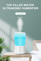 Humidificateur portatif évaporatif de 2,2 L avec humidistat pour bureau à domicile et hôtel