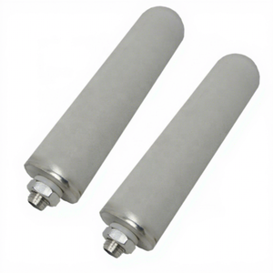 Cartouche filtrante en titane de 5, 10, 20, 30, 40 pouces, filtre en métal fritté pour traitement de l'eau, 500 L/heure, diamètre 0,2-100 microns, facile à installer - Product Image 1