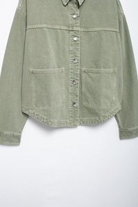 Automne femmes Denim veste 2024 nouvelle mode <span class=keywords><strong>manteau</strong></span> décontracté ample à manches longues simple boutonnage court vêtements d'extérieur hauts - Product Image 6