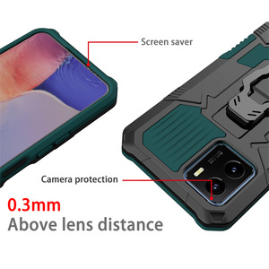 เคสตัวยึดแม่เหล็กกันกระแทกแบบไฮบริดที่ทนทาน Y51 Y53S Y72 <span class=keywords><strong>Y15S</strong></span> Y31 Y33S Y21S Y32 Y17 Y1 Y91i พร้อมฝาครอบคลิปหนีบเข็มขัด - Product Image 5